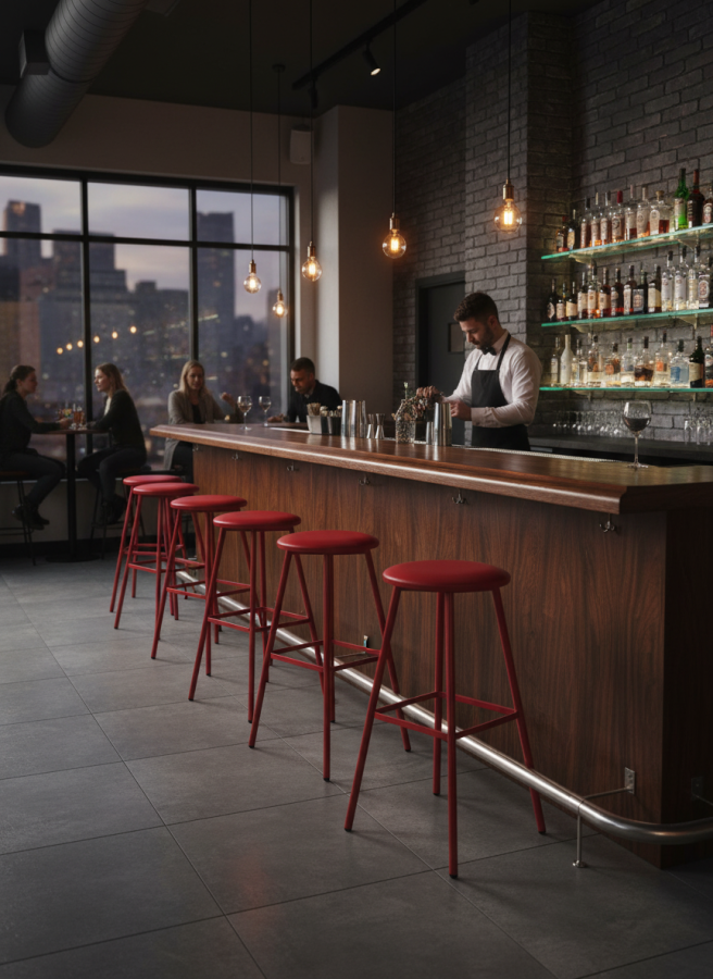 Стул Kuper Bar красный_7