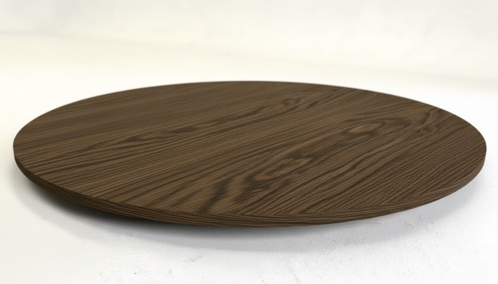 Столешница шпон дуба на основе ВЛАГОСТОЙКОГО МДФ (Круглая)