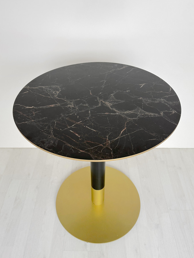 Столешница HPL на основе фанеры влагостойкая - толщина 19 мм (круглая) Мрамор Глянец_17