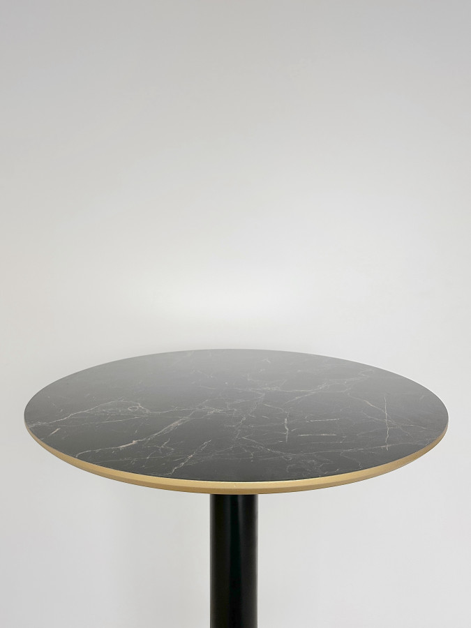 Столешница HPL на основе фанеры влагостойкая - толщина 19 мм (круглая) Мрамор Глянец_18